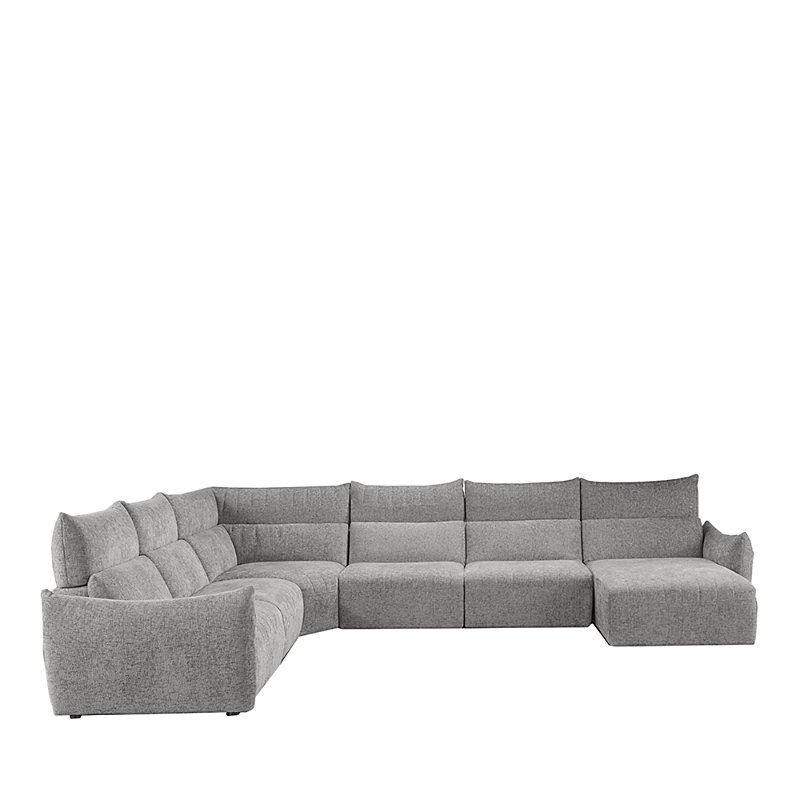 Giuseppe Nicoletti Paradiso 6 Piece Sectional In Baobab - Ghiaccio