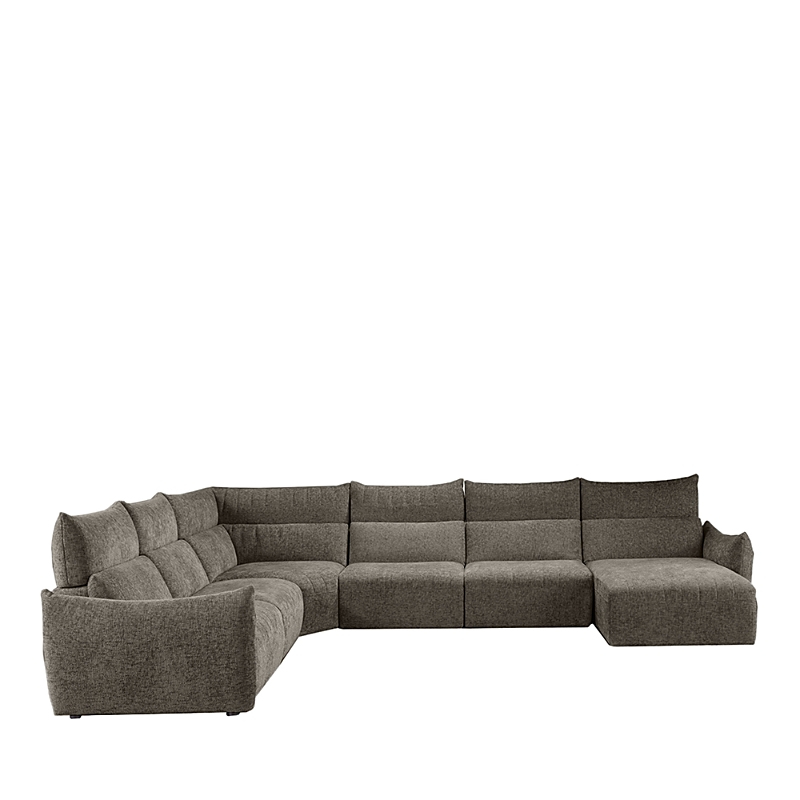Giuseppe Nicoletti Paradiso 6 Piece Sectional In Baobab - Tortora