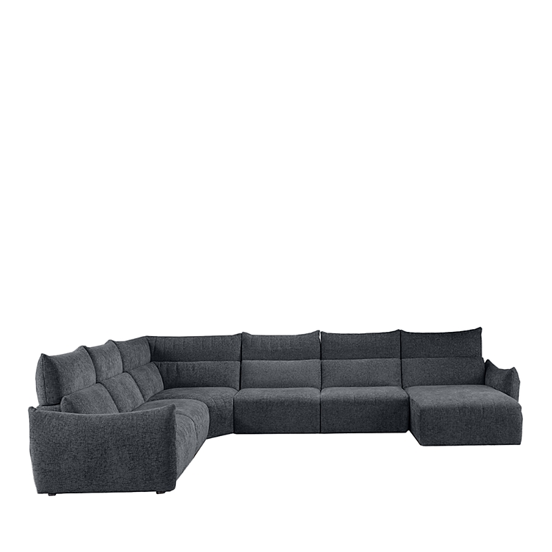 Giuseppe Nicoletti Paradiso 6 Piece Sectional In Baobab - Grigio