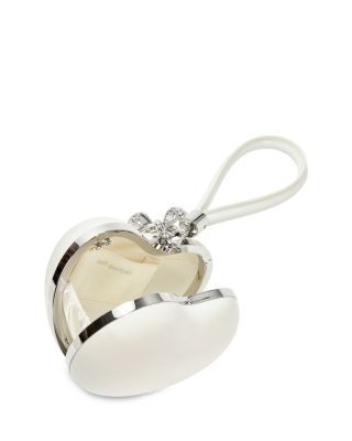 Satin Top Handle Heart Clutch