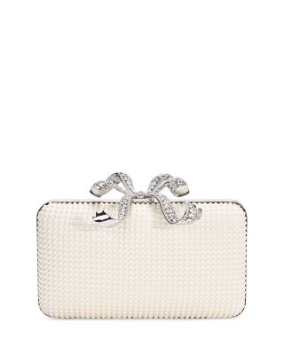Self-Portrait - Faux Pearl Box Clutch