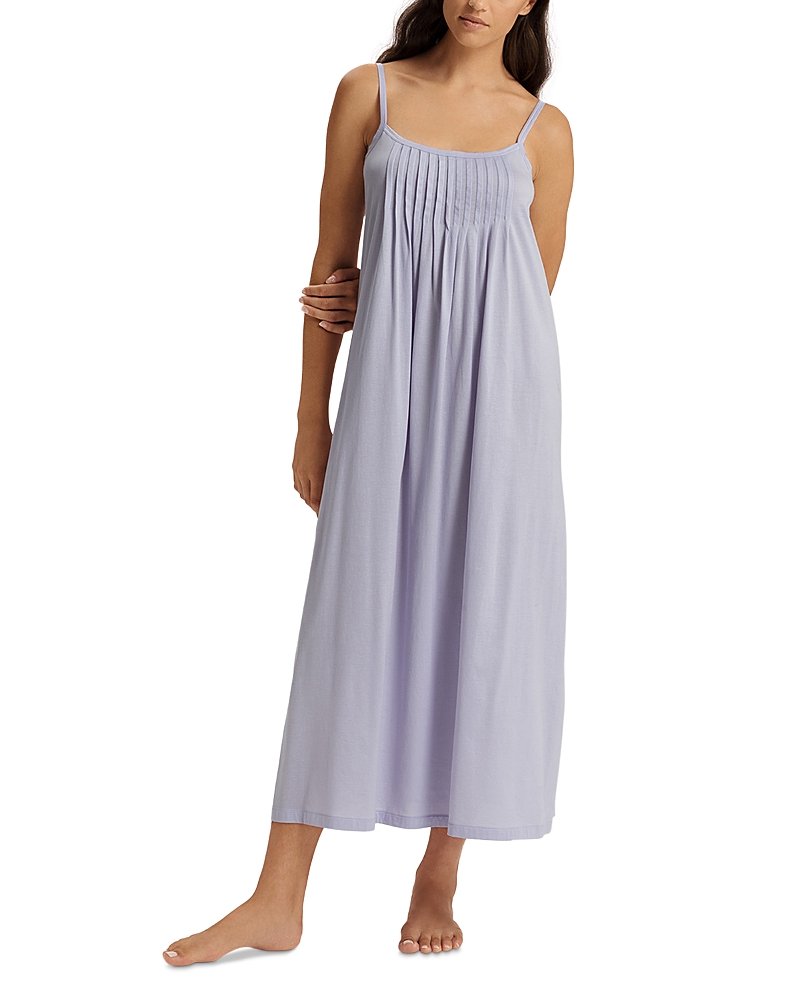 Hanro Womens Purple Heather Juliet Spaghetti-strap Cotton-jersey Night Dress Xs In Purple Heather
