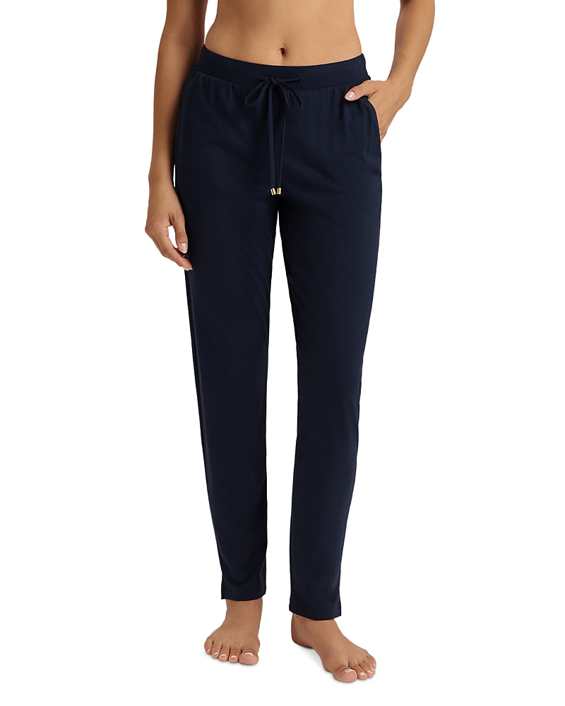 Shop Hanro Sleep And Lounge Pants In Deep Navy