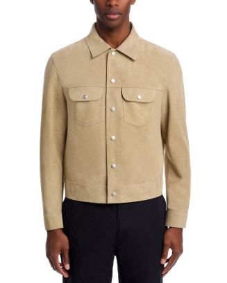 FRAME Suede Trucker Jacket | Bloomingdale's Men