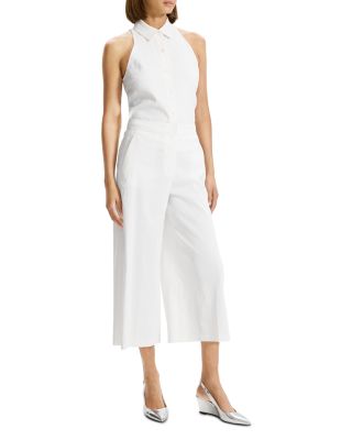 Terena Linen Blend Cropped Pants