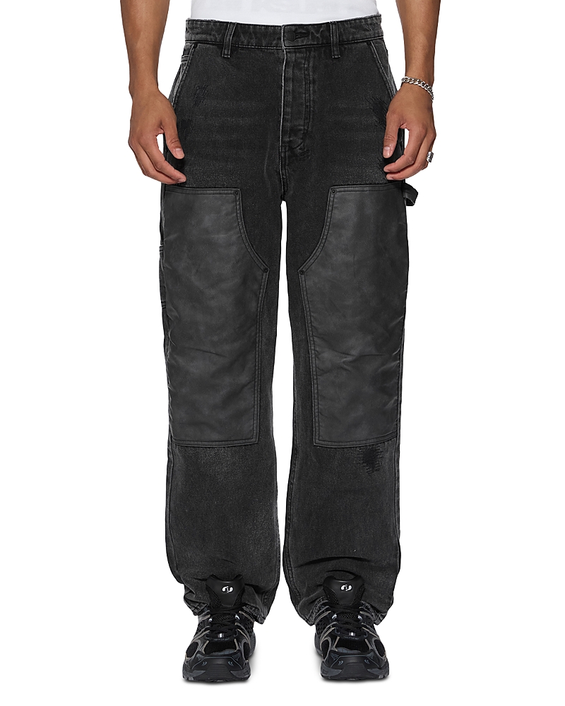 KSUBI OPERATOR PANT TORQUED JEANS IN BLACK