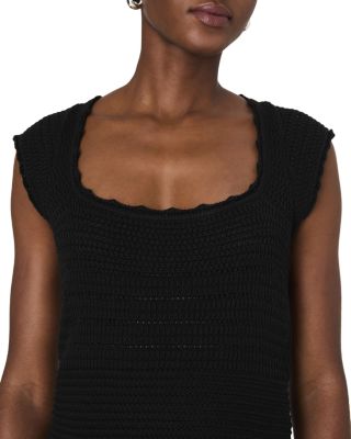 Nellis Cotton Collage Crocheted Top