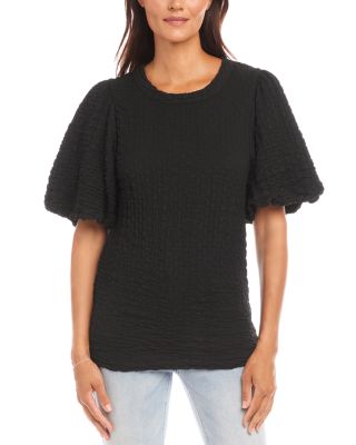 Karen Kane - Textured Puff Sleeve Top