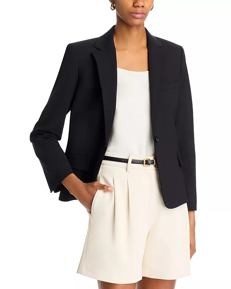 Theory One Button Slim Jacket