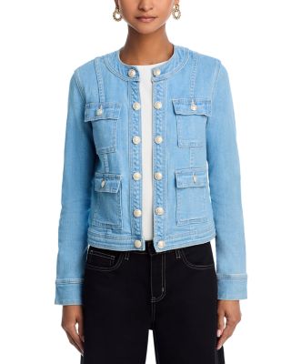 Yari Collarless Denim Jacket