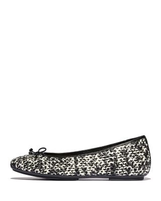 Women&#39;s Delicato Bow Woven Ballet Flats
