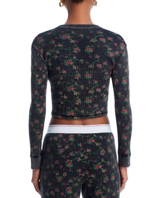 Long Sleeve Waffle Cardigan