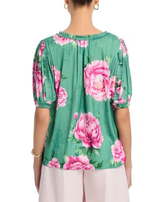 Ruffled Floral Blouse