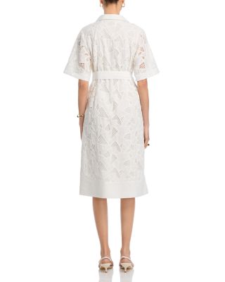 Short Sleeve Eyelet Dress