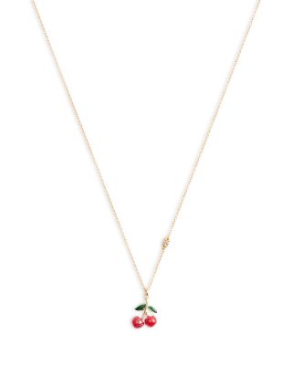 Signature Cherry Pendant Necklace, 16"