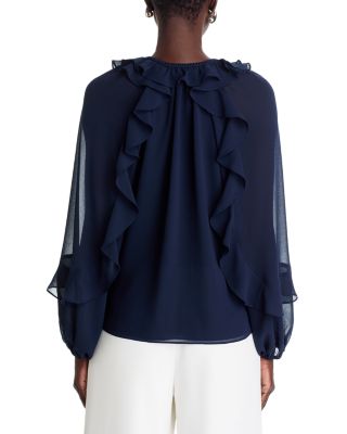 Bali Ruffled Tie Blouse