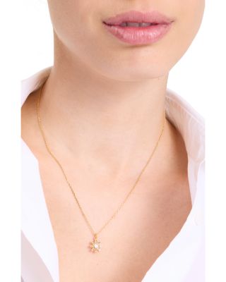 Bursting Blooms Pendant Necklace, 16"