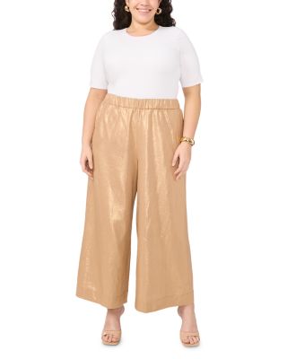 Wide Leg Pull On Pants