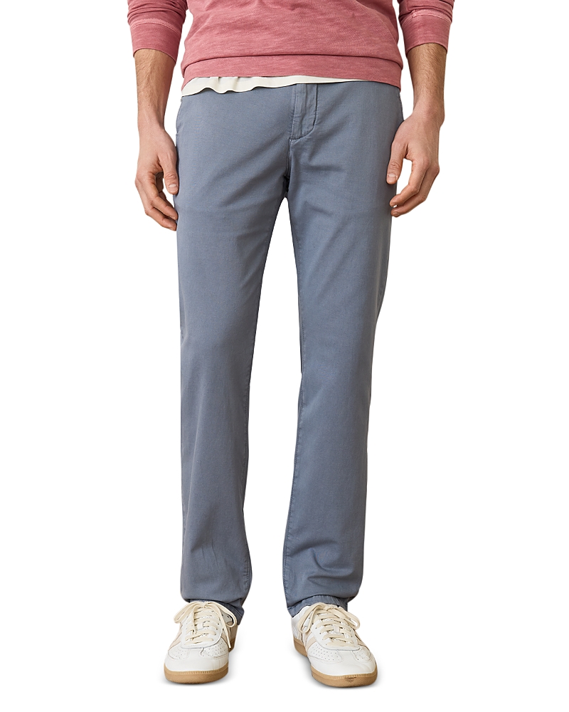 Marine Layer Saturday Slim Straight Fit Twill Chino Pants In China Blue
