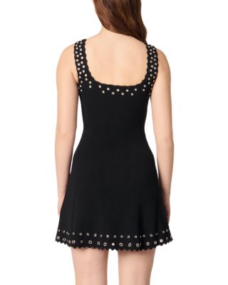 Short Eyelet Knit Dress