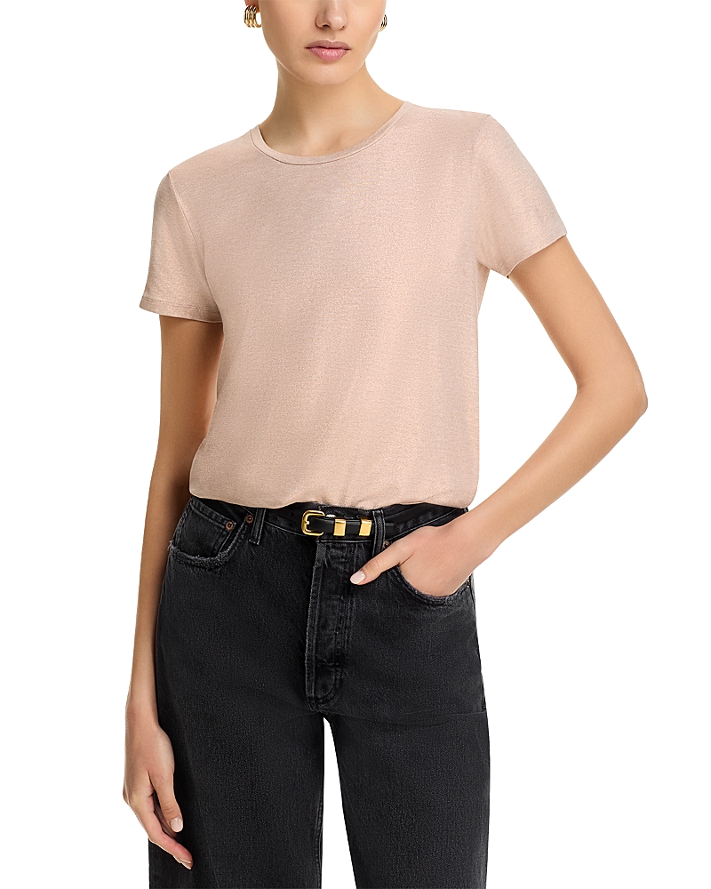 Majestic Fitted Tee In Ecru