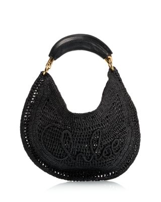 関税込★VIP価格【Chloe】Borsa Hobo Summer Banana ラフィア Chloé Summer Banana Hobo Bag In Raffia in Stormy sea | Chloé US
