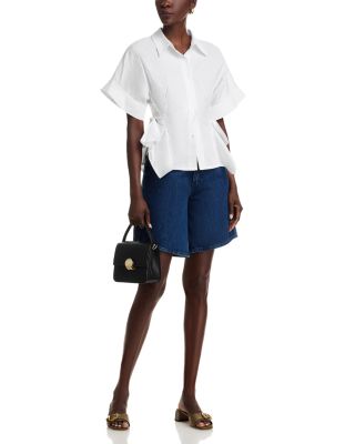 Bow Detail Short Sleeve Shirt