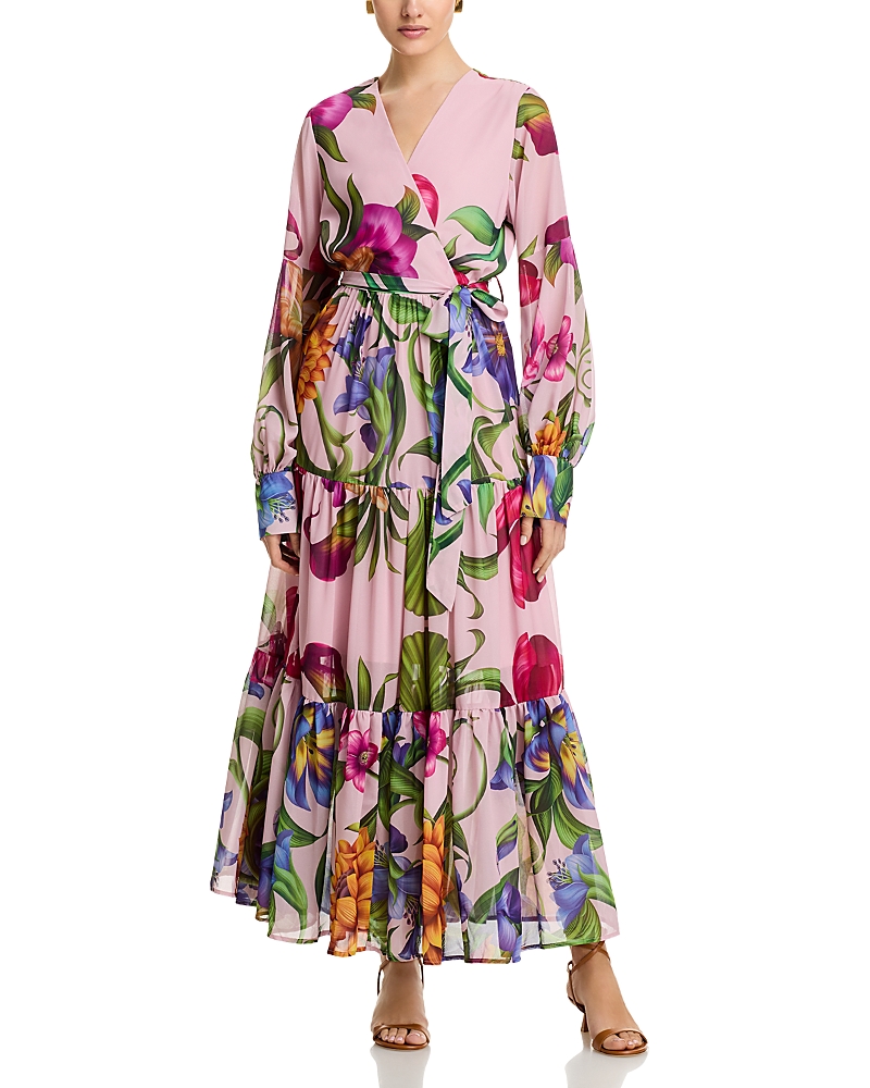 Nancy Yang V Neck Maxi Dress