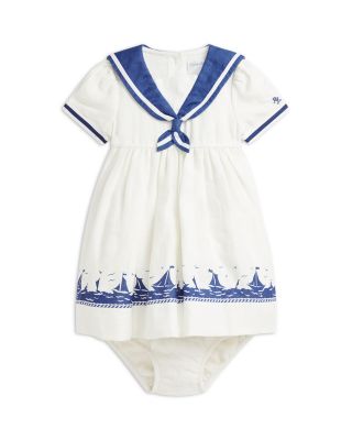 Girls' Linen Sailor Dress & Bloomer - Baby
