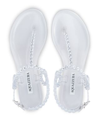 Aquazzura Women's Almost Bare Embellished Sandals