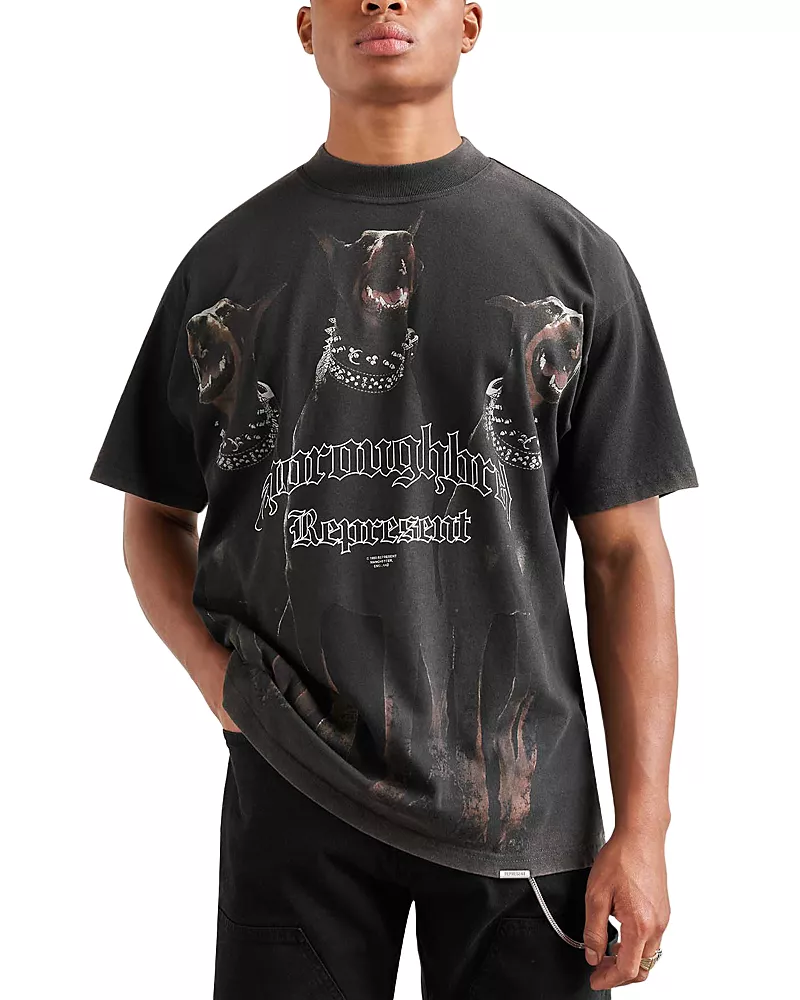 Represent Oversized Fit Thoroughbred Graphic Tee