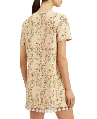 Mini Embroidered Swing Dress