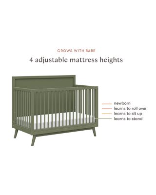 Palma 4 in 1 Convertible Crib with Toddler Bed Conversion Kit