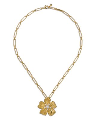 Ted Baker - Pettaa Flower Statement Necklace, 16.93"