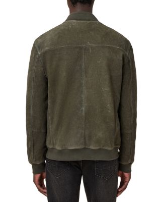 Buckley Regular Fit Waxed Goat Suede Bomber Jacket