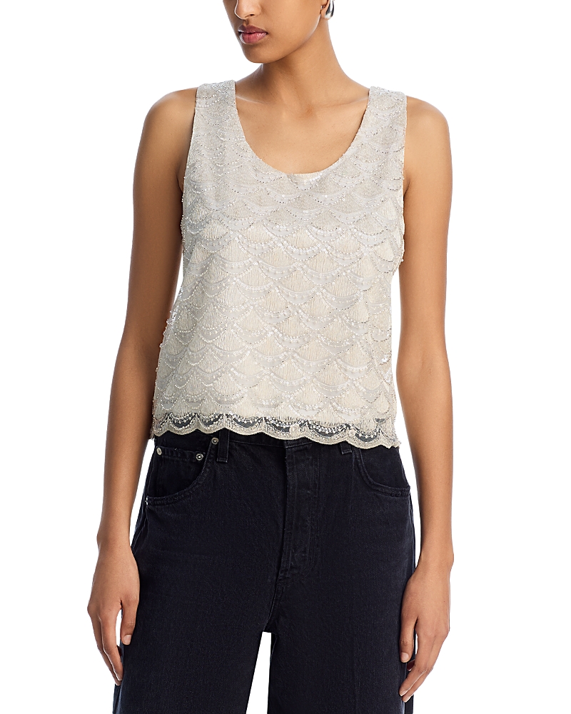 AQUA BEADED TANK - EXCLUSIVE
