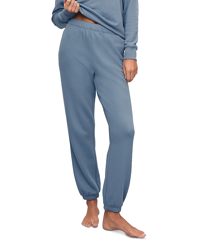 Eberjey French Terry Lounge Joggers In Faded Denim