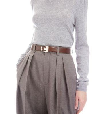 Reversible Belt in Smooth Leather