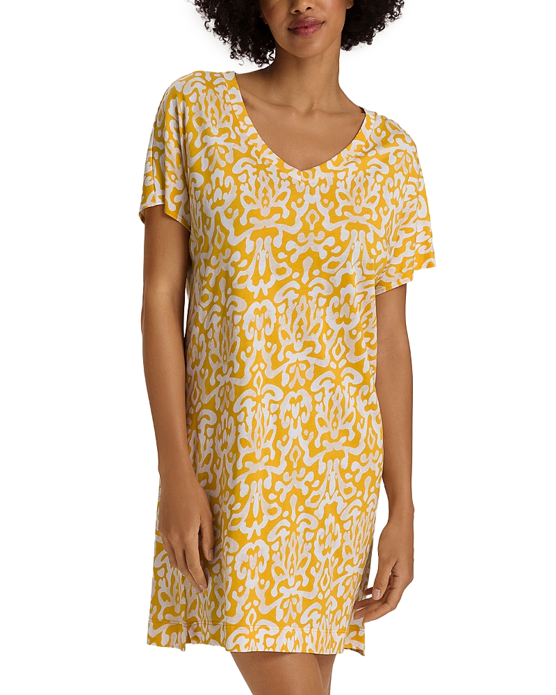 Hanro Sleep & Lounge Cotton V Neck Nightgown