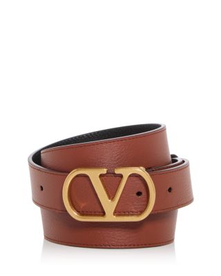 Men's VLogo Leather Belt