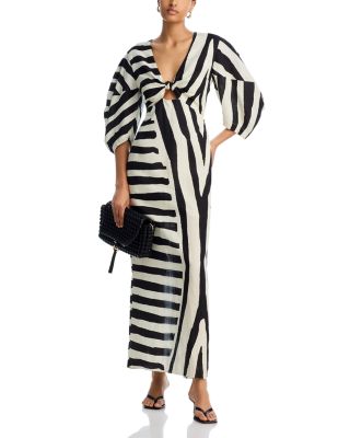 Gaia Striped Cut Out Maxi Dress