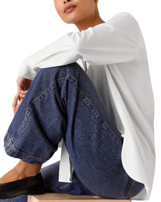 Petite Boxy Long Sleeve Shirt