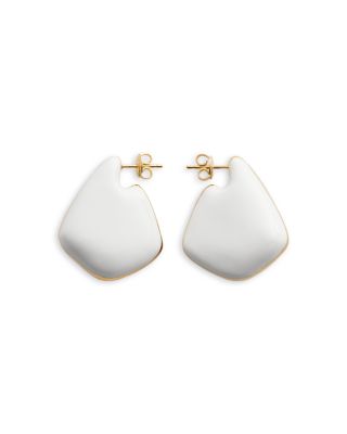 Color Small Fin Drop Earrings in 18K Gold Plated Sterling Silver