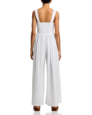 Abbott Poplin Pleated Jumpsuit