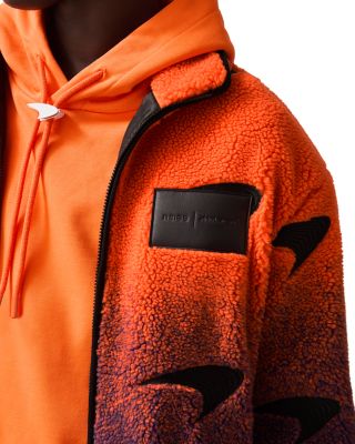 x McLaren Drift Speedmark Oversized Fit Embroidered Ombr&eacute; Fleece Jacket