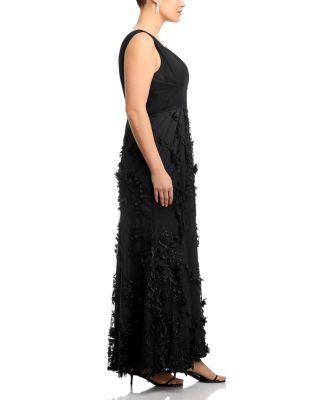 Aidan Mattox Floral Appliqué Mermaid Gown - Exclusive