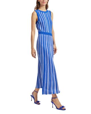 Rib Knit Striped Maxi Dress