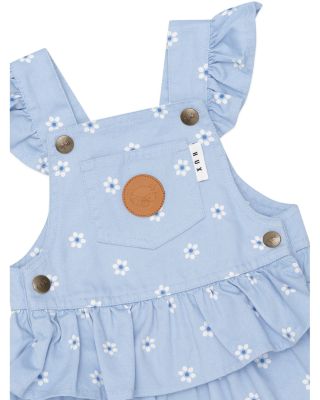Girls' Ditsy Floral Chambray Tiered Overall Dress - Baby