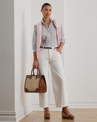 High Rise Wide Leg Cropped Jeans