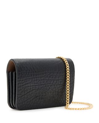 Honore Grained Card Holder Crossbody